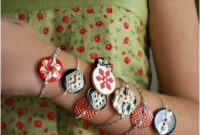 Diy twine button bracelets