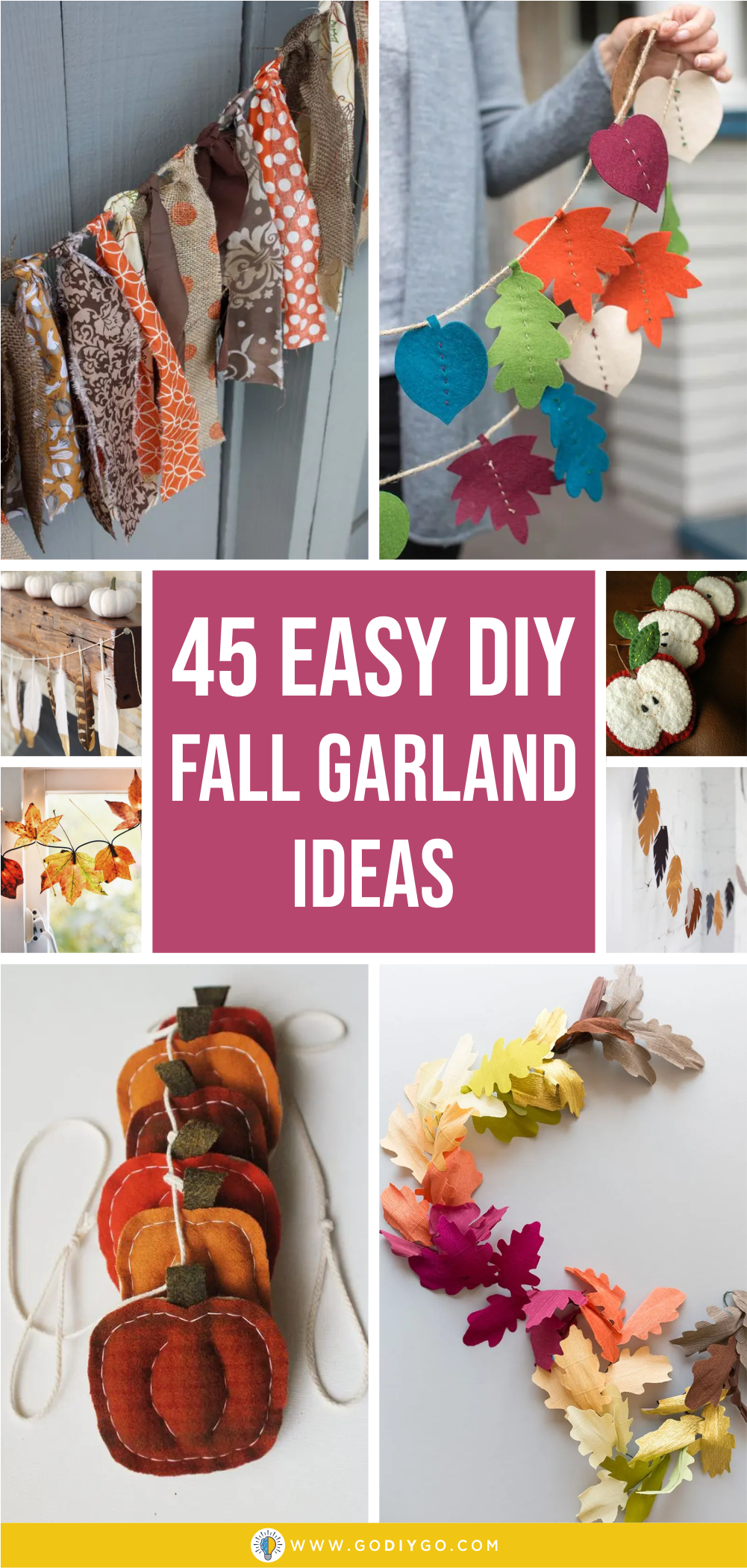 45 Easy DIY Fall Garland Ideas GODIYGO COM   45 Easy DIY Fall Garland Ideas1 