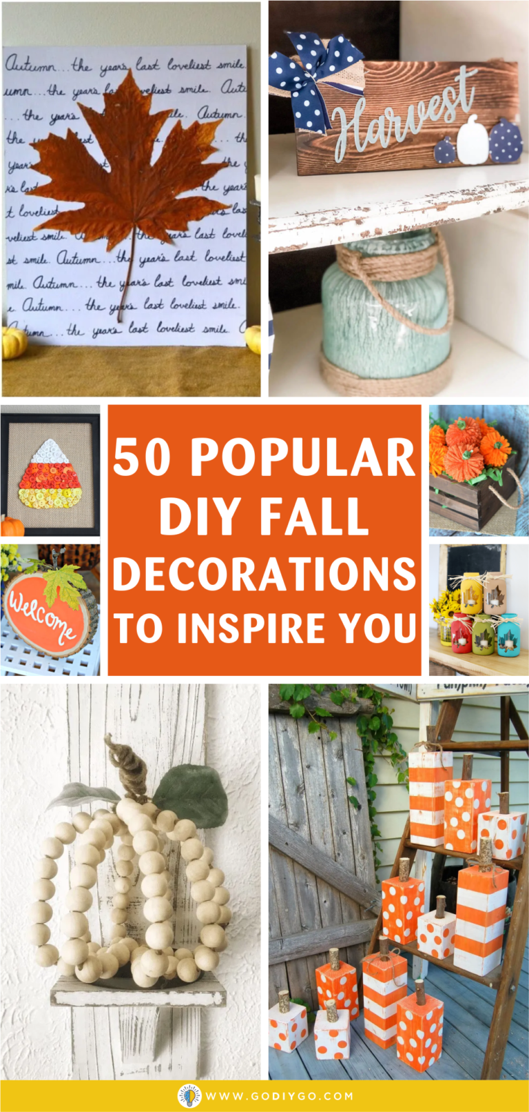 50 Popular DIY Fall Decorations to Inspire You