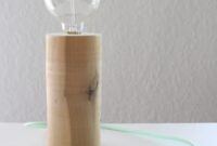 Diy minimal wood lamp