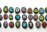 Diy admiring alphabet rock