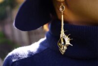 Diy dangling shell earrings