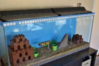 Diy super mario brothers fish aquarium