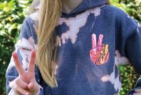 Diy bleach tie dye hoodie