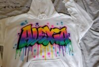 Diy graffiti hoodie