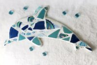 Diy mosaic dolphin