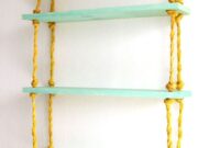 Diy rope shelves