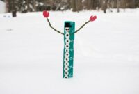 Diy snow measurement stick