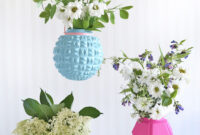 Diy upcycled lampshade vases