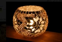 Mosaic candle holder