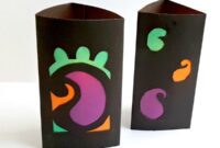 Black paper lantern for a festive home