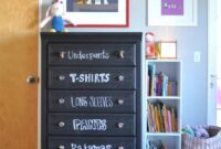 Diy chalkboard dresser