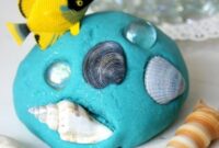 Diy ocean play dough loose parts