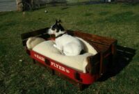 Diy wagon dog bed