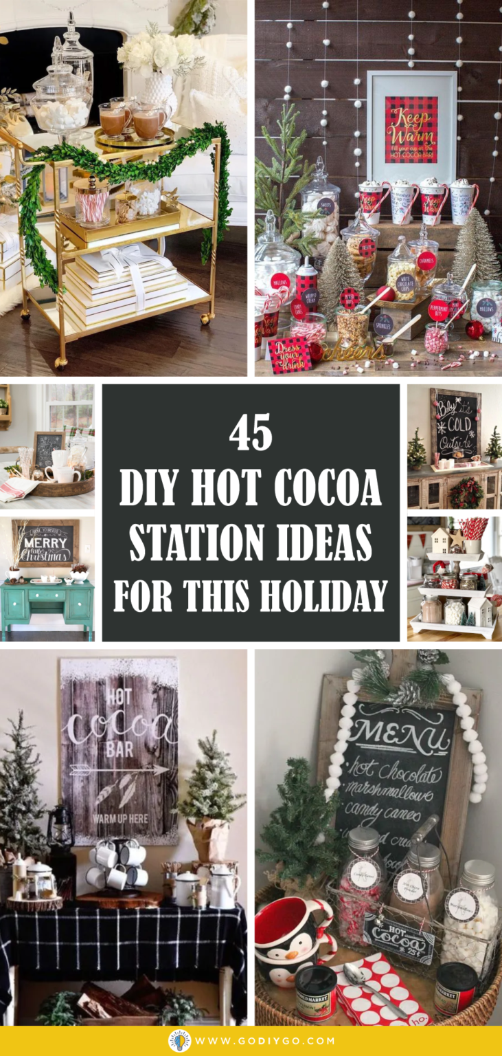 45 DIY Hot Cocoa Station Ideas for this Holiday - GODIYGO.COM