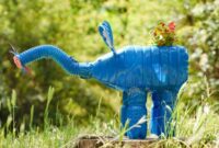 Diy adorable elephant garden planter