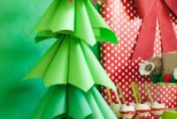 Diy ombre paper cone christmas tree