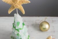 DIY Seaglass Christmas Tree