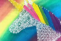 Diy unicorn artwork string