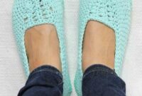 Diy-crochet-slipper-with-a-flip-flop-sole