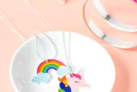 Diy shrink plastic unicorn necklaces