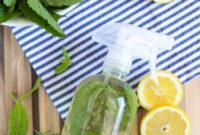 Homemade herb-infused cleaner