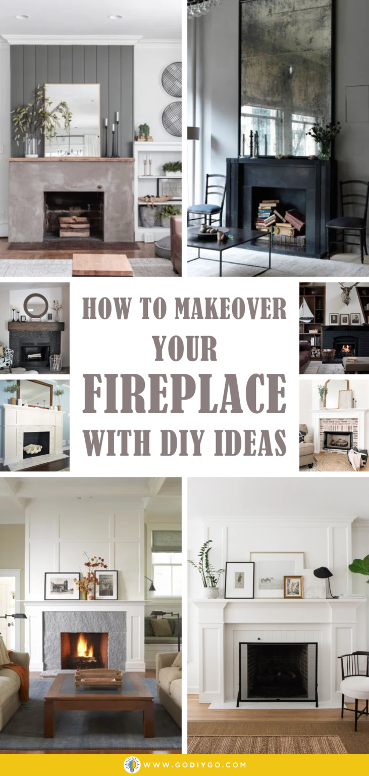 How to Makeover Your Fireplace with DIY Ideas - GODIYGO.COM