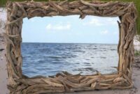 Diy mirror with driftwood frame