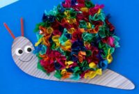 Beautiful tissue paper snail