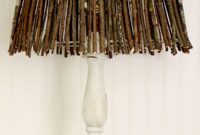 Diy twig lampshade