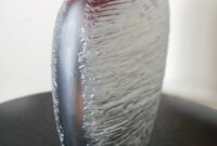 Diy shining textured vase