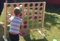 Giant wooden connect four