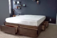 Diy platform bed with drawers