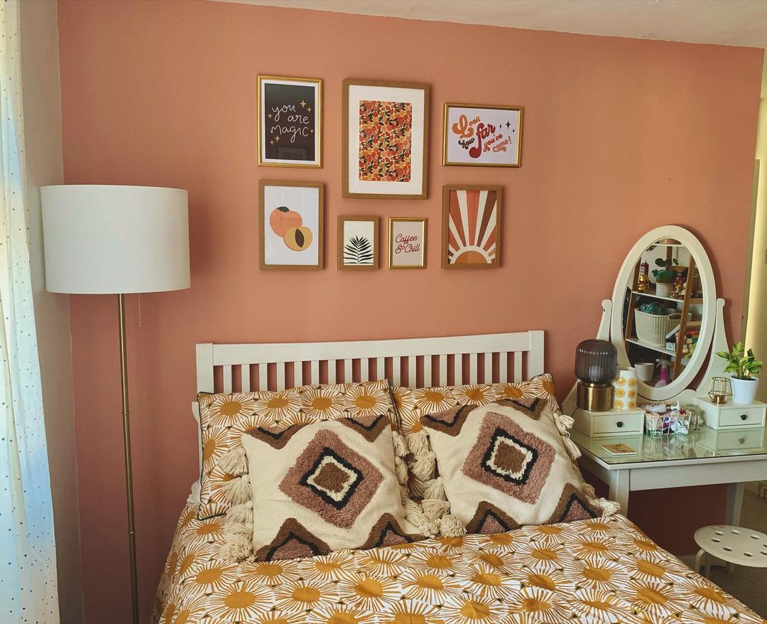 Peach walls